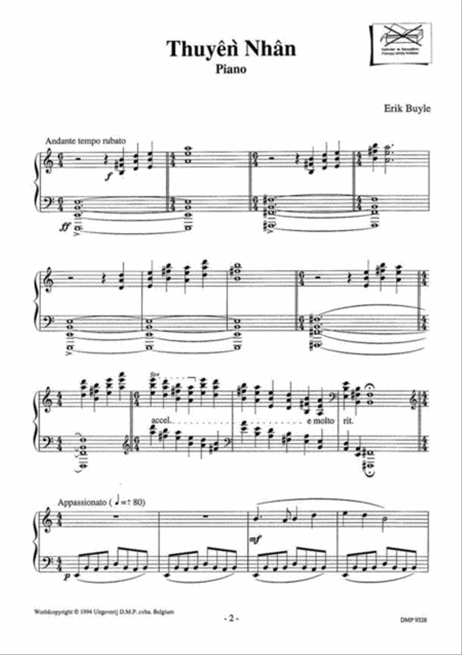 Thuyên Nhân Piano Solo scores gallery preview page 2
