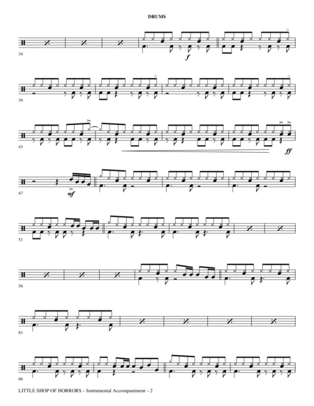 Little Shop Of Horrors (from Little Shop of Horrors) (arr. Mark Brymer) - Drums