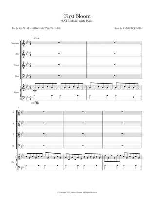 First Bloom - SATB and Piano