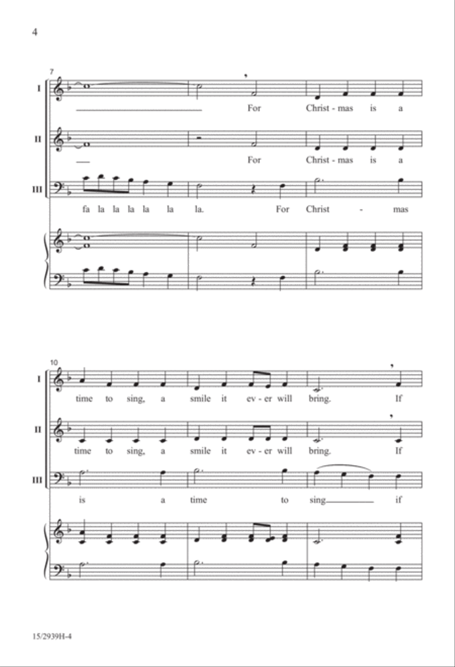 A Merry Fa La La 3-Part scores gallery preview page 5