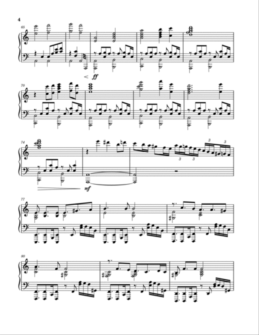 Dastaan-e-om Shanti Om Piano Solo scores gallery preview page 4