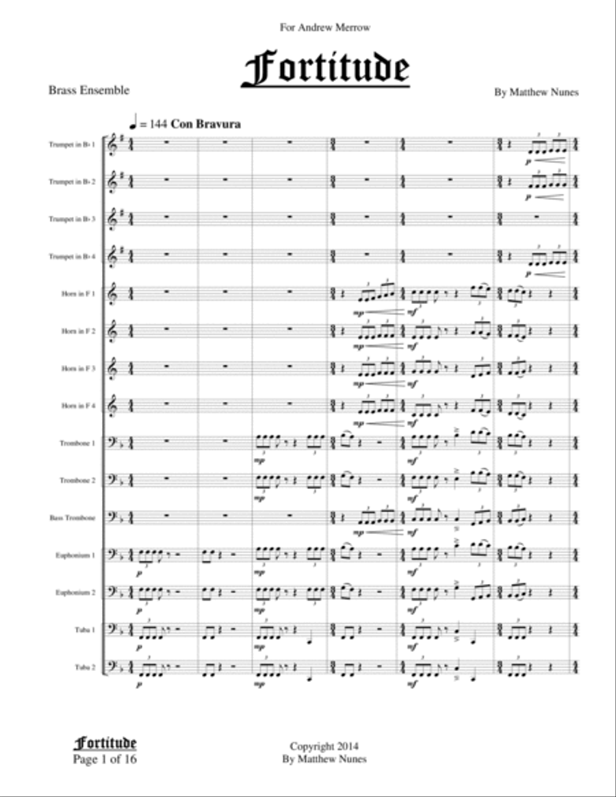 Fortitude Brass Ensemble scores gallery preview page 3