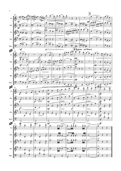 Ravel: Ma Mère L’Oye (Mother Goose Suite) V. Le jardin féerique (The fairy garden) - wind quintet image number null