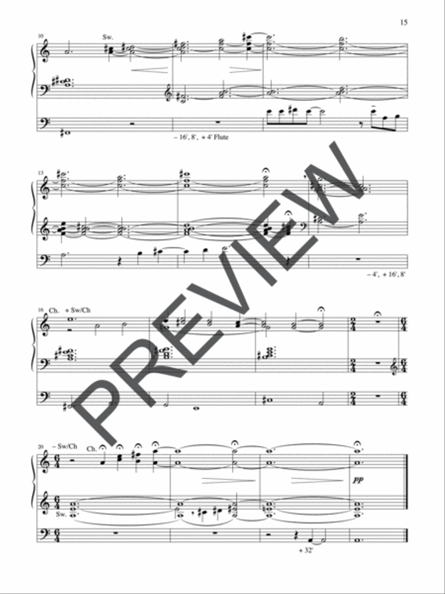 Liturgical Suite Organ scores gallery preview page 15