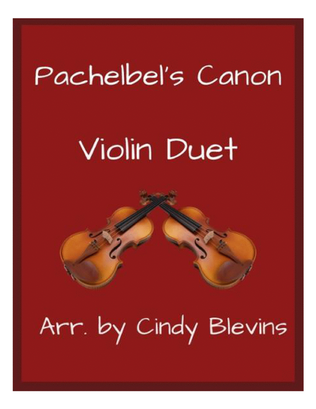 Book cover for Pachelbel's Canon, for Violin Duet