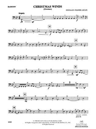Christmas Winds (Overture): Bassoon