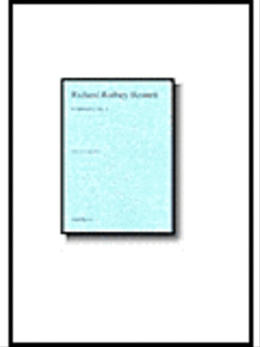 Richard Rodney Bennett: Symphony No. 3 Orchestra scores gallery preview page 1