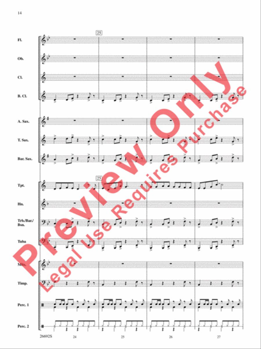 Belwin Beginning Band Kit #3 Concert Band scores gallery preview page 15