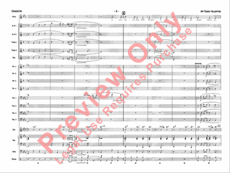 My Funny Valentine Jazz Ensemble scores gallery preview page 11