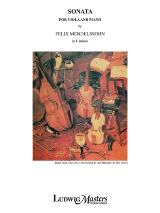 Book cover for Sonata in C minor for Viola and Piano
