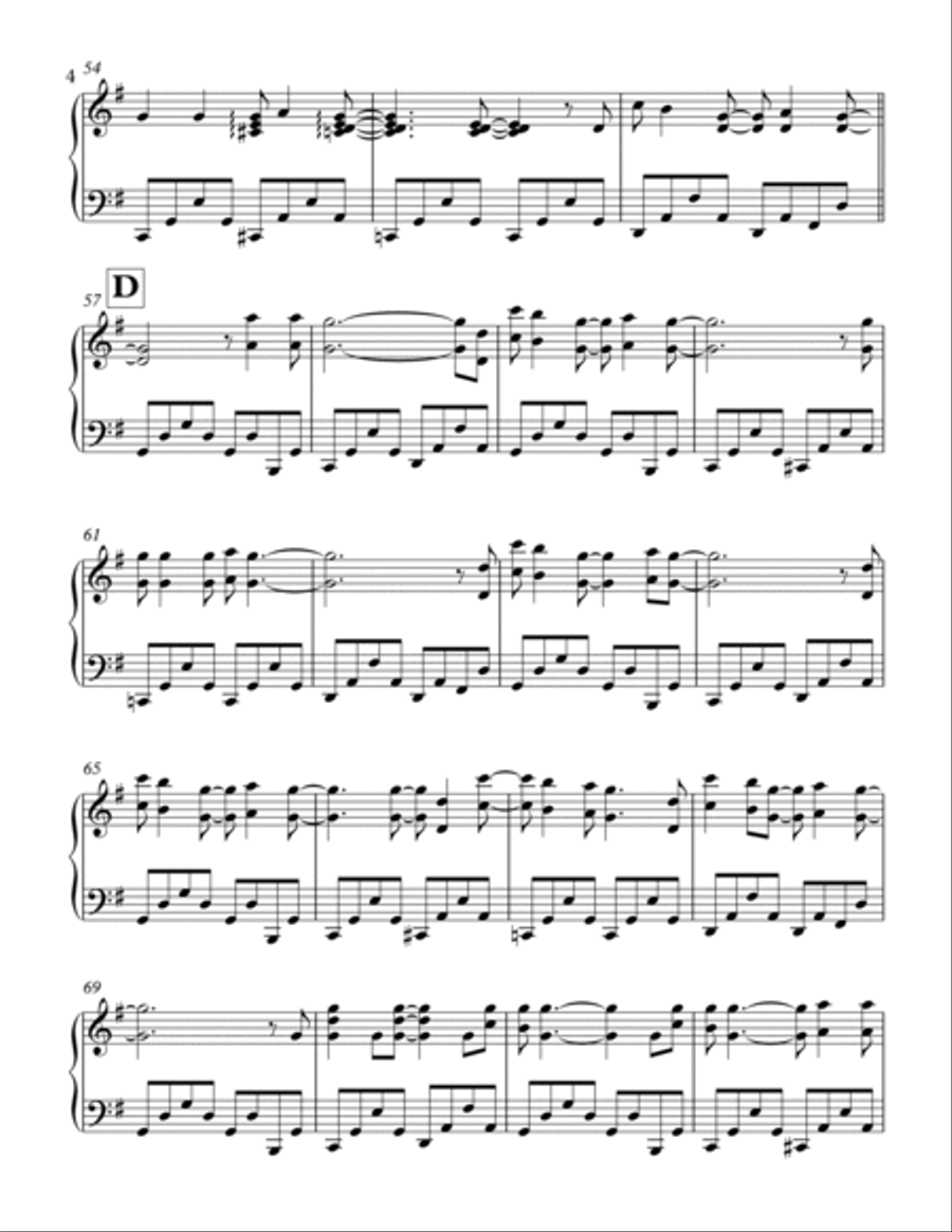 Nightswimming Piano Solo scores gallery preview page 4