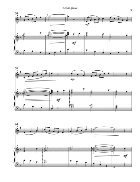 Kelvingrove, Duet for Bb Clarinet & Harp image number null