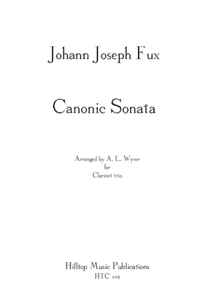 Book cover for Sonata Canoni arr. three equal clarinets
