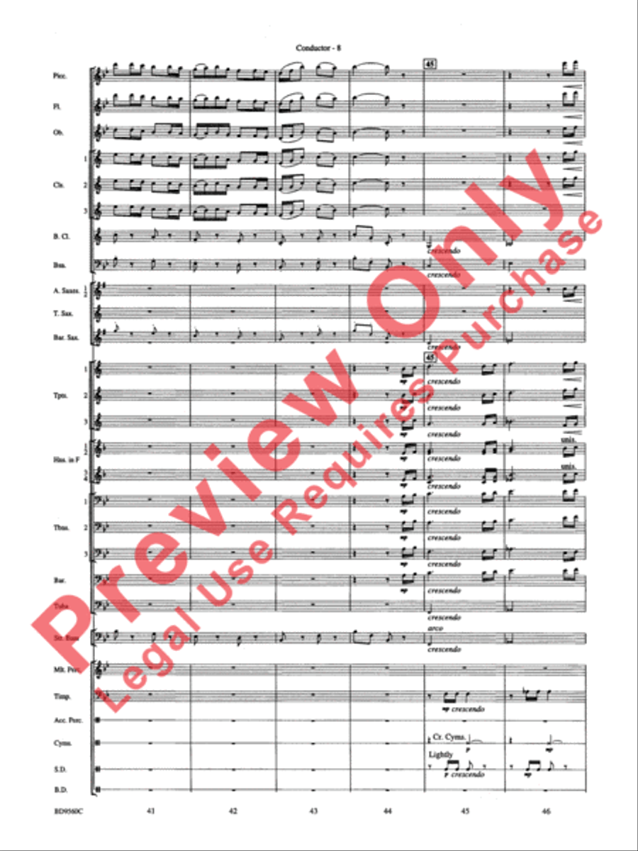 Waterdance Concert Band scores gallery preview page 10