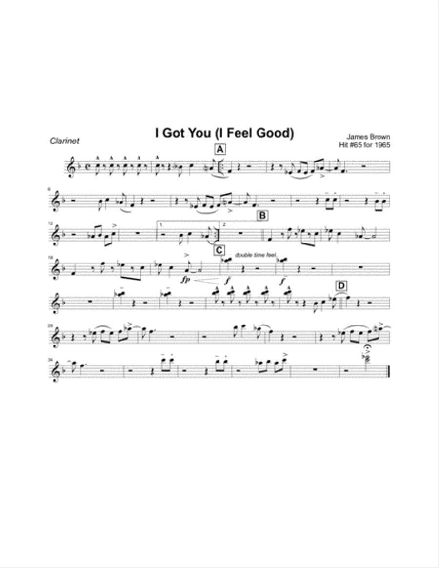 I Got You (I Feel Good) Jazz Ensemble scores gallery preview page 6