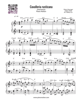 Cavalleria rusticana - Intermezzo (Piano Solo)