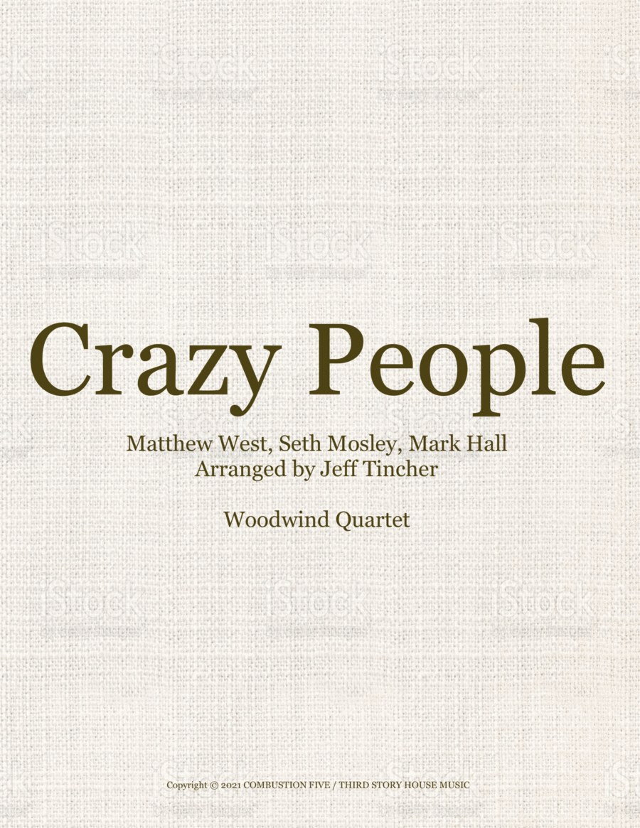 Crazy People Woodwind Quartet scores gallery preview page 1
