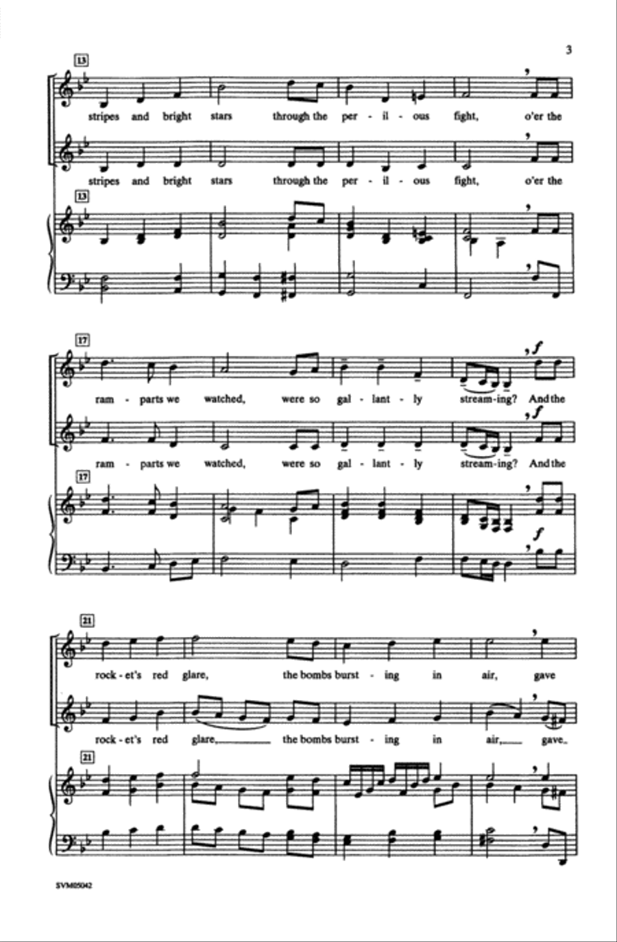 The Star-Spangled Banner The Star-Spangled Banner Choir scores gallery preview page 2