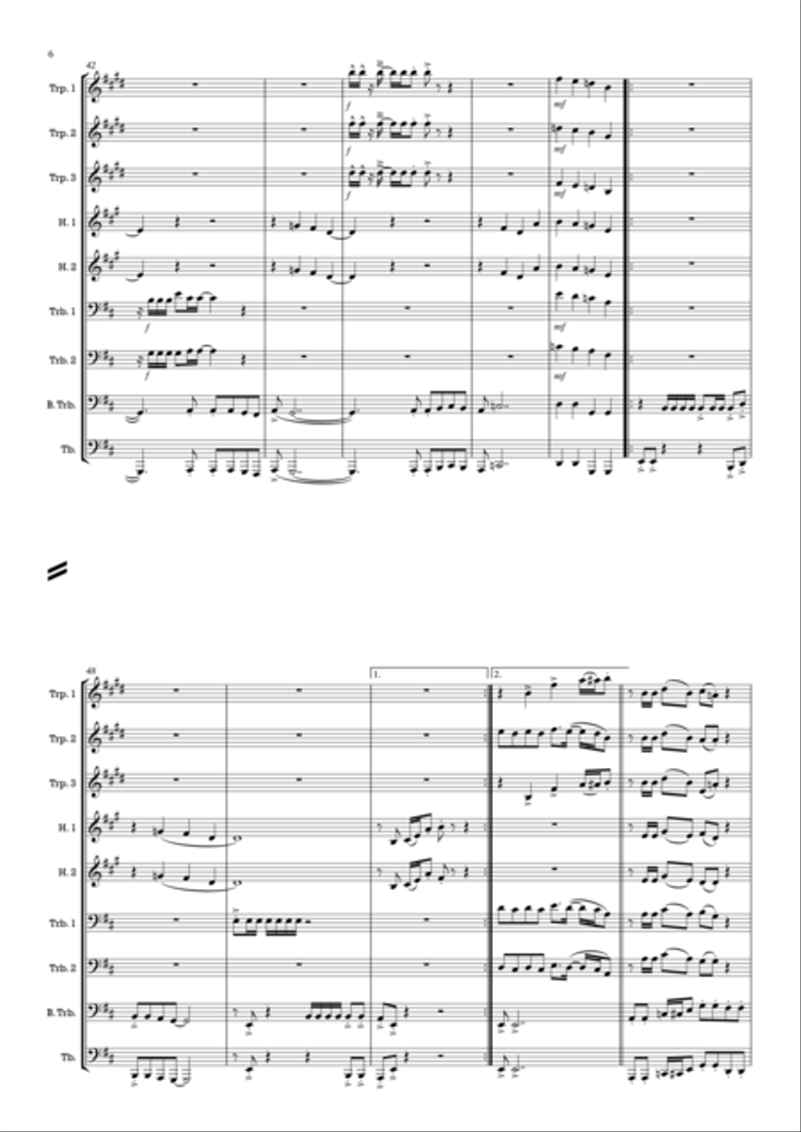 Ghostbusters Brass Ensemble scores gallery preview page 6