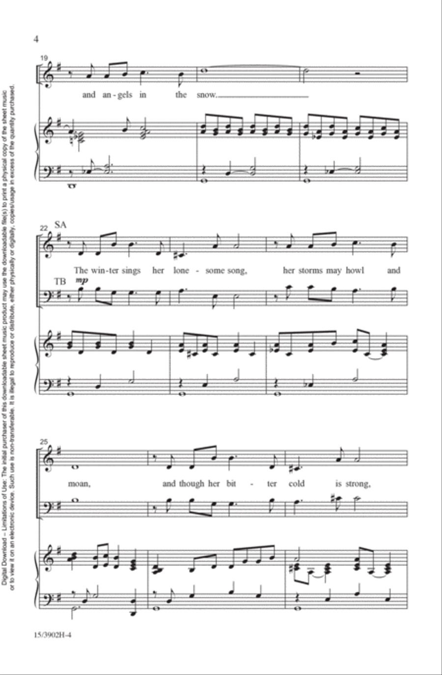 Snow Angels 4-Part scores gallery preview page 4