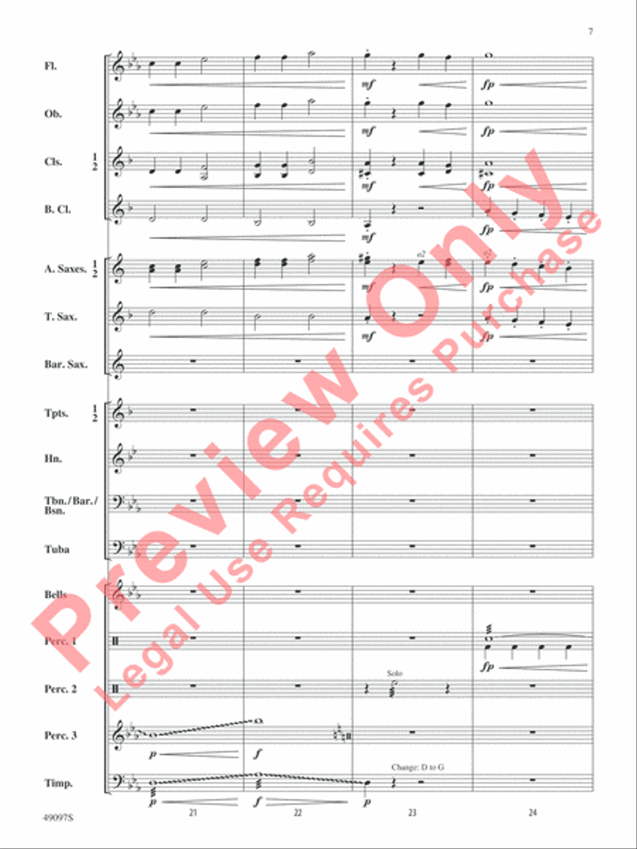 Monsters, Unite! Concert Band scores gallery preview page 8