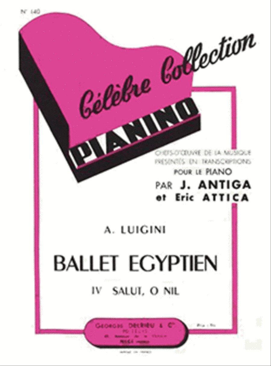 Ballet egyptien No. 4: Salut, O Nil - Pianino 140 Piano Solo scores gallery preview page 1