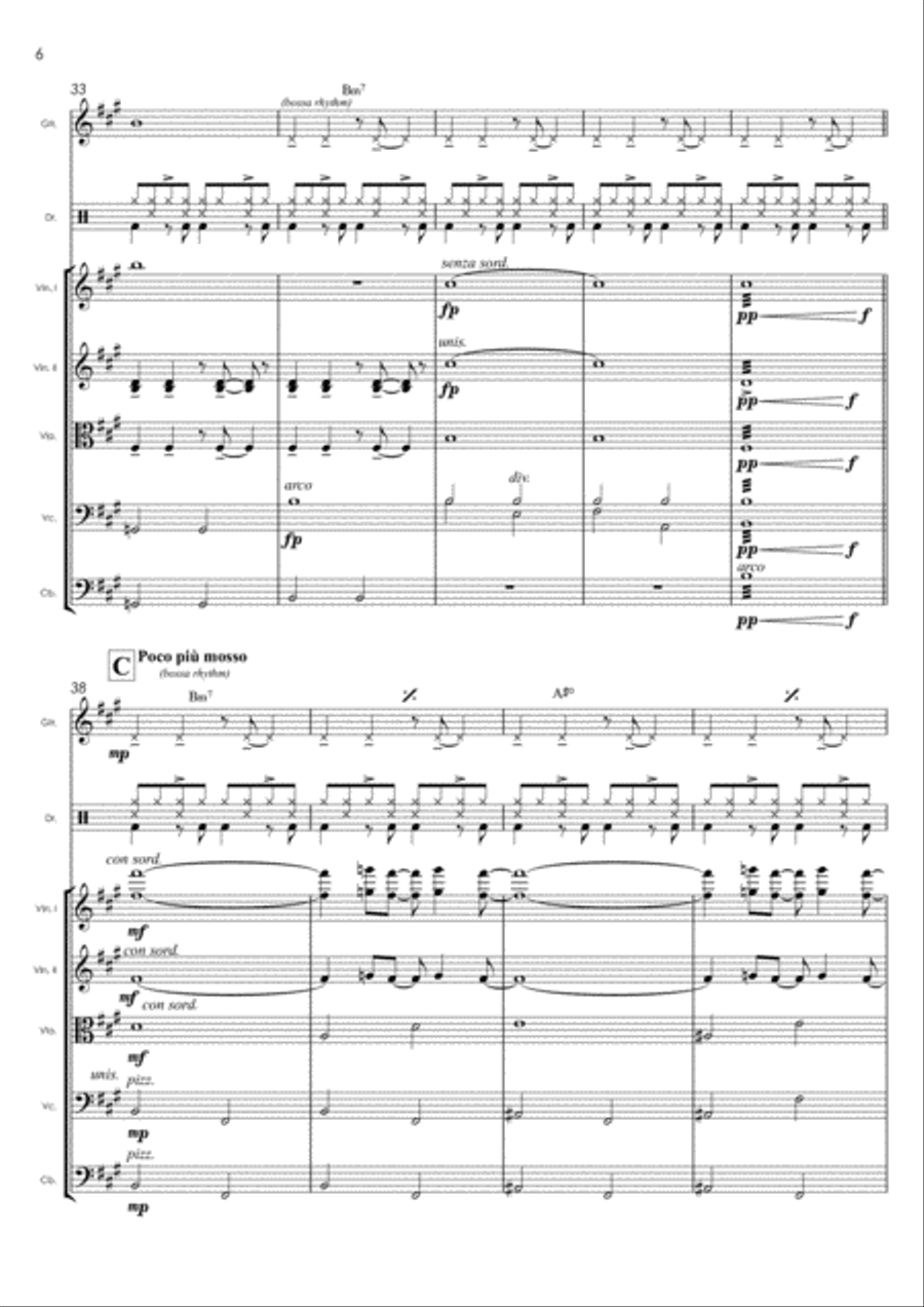 How Insensitive (insensatez) String Orchestra scores gallery preview page 6