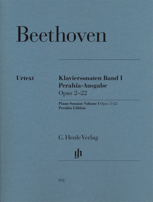 Book cover for Piano Sonatas Volume 1 Op 2-22