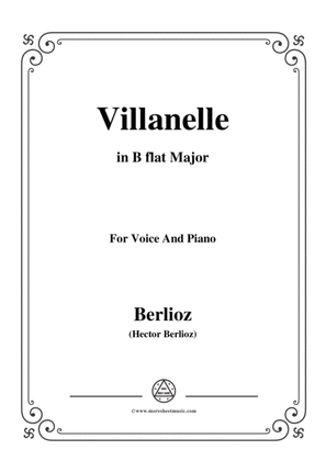 Berlioz-Villanelle in B flat Major,for voice and piano