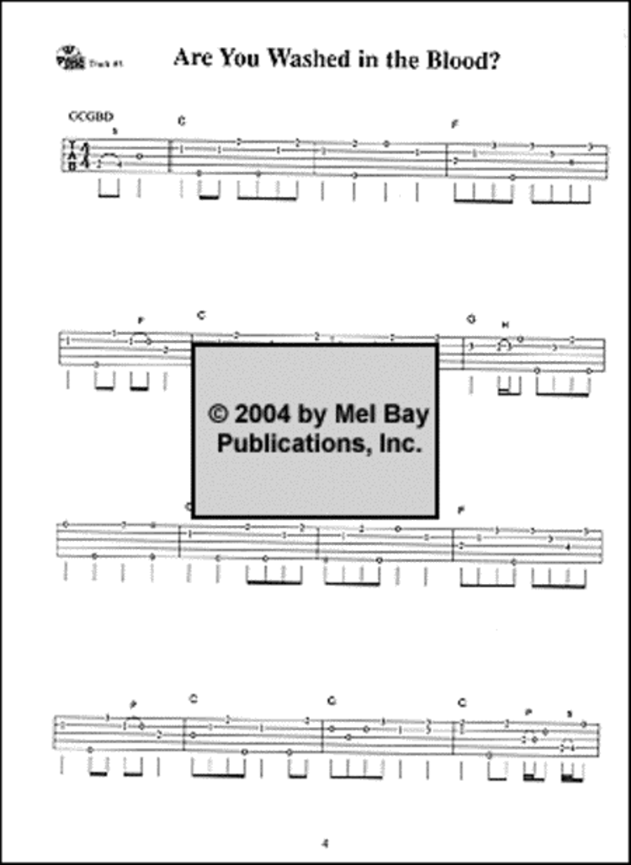 Favorite Gospel Tunes for Banjo 5-String Banjo scores gallery preview page 4