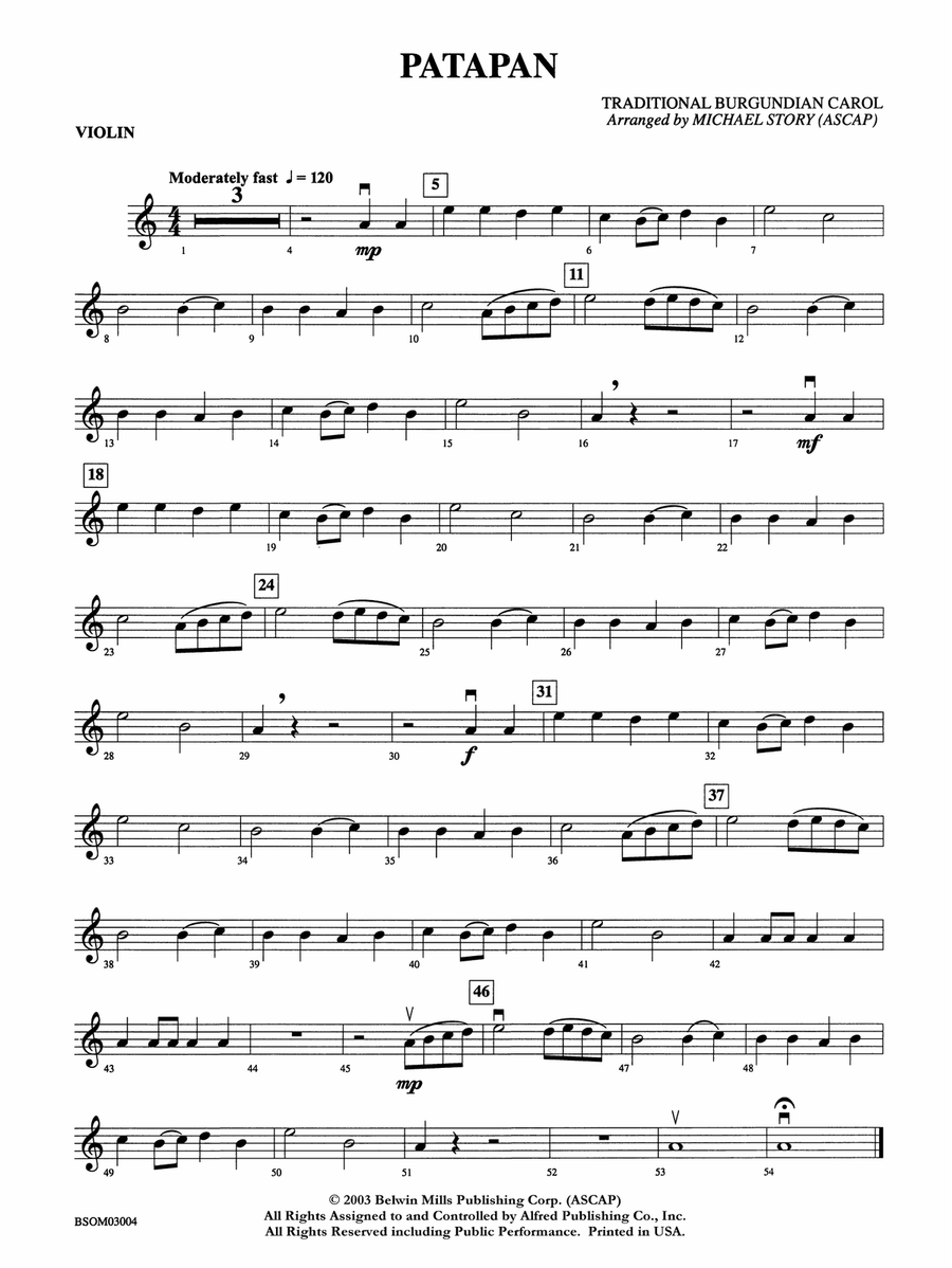 Patapan: 1st Violin