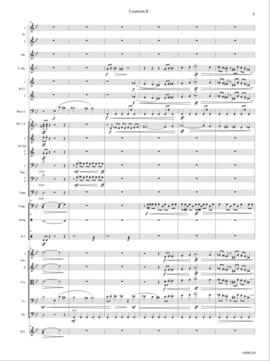 Contours II Orchestra scores gallery preview page 8