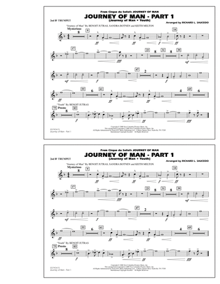 Journey of Man - Part 1 (Journey of Man: Youth) - 2nd Bb Trumpet