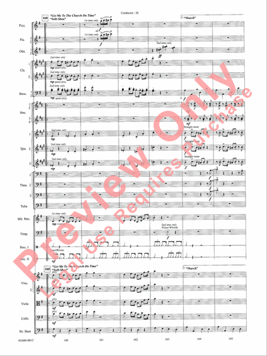 My Fair Lady (Medley) Full Orchestra scores gallery preview page 28