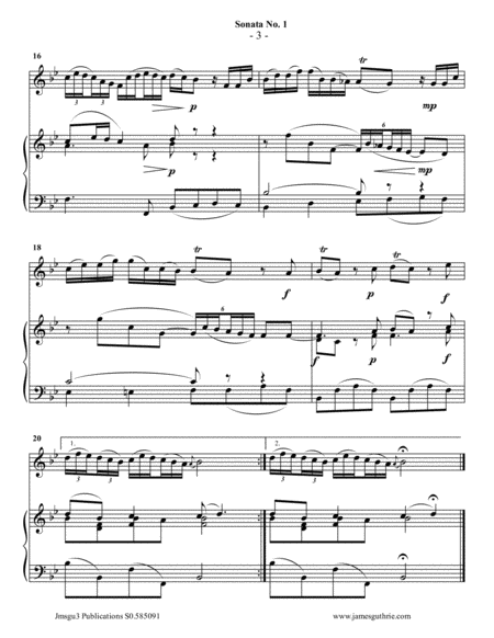 Vivaldi: Sonata No. 1 for Oboe & Piano image number null