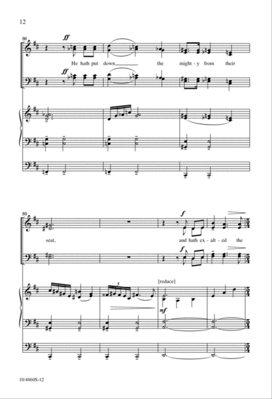Magnificat and Nunc Dimittis (