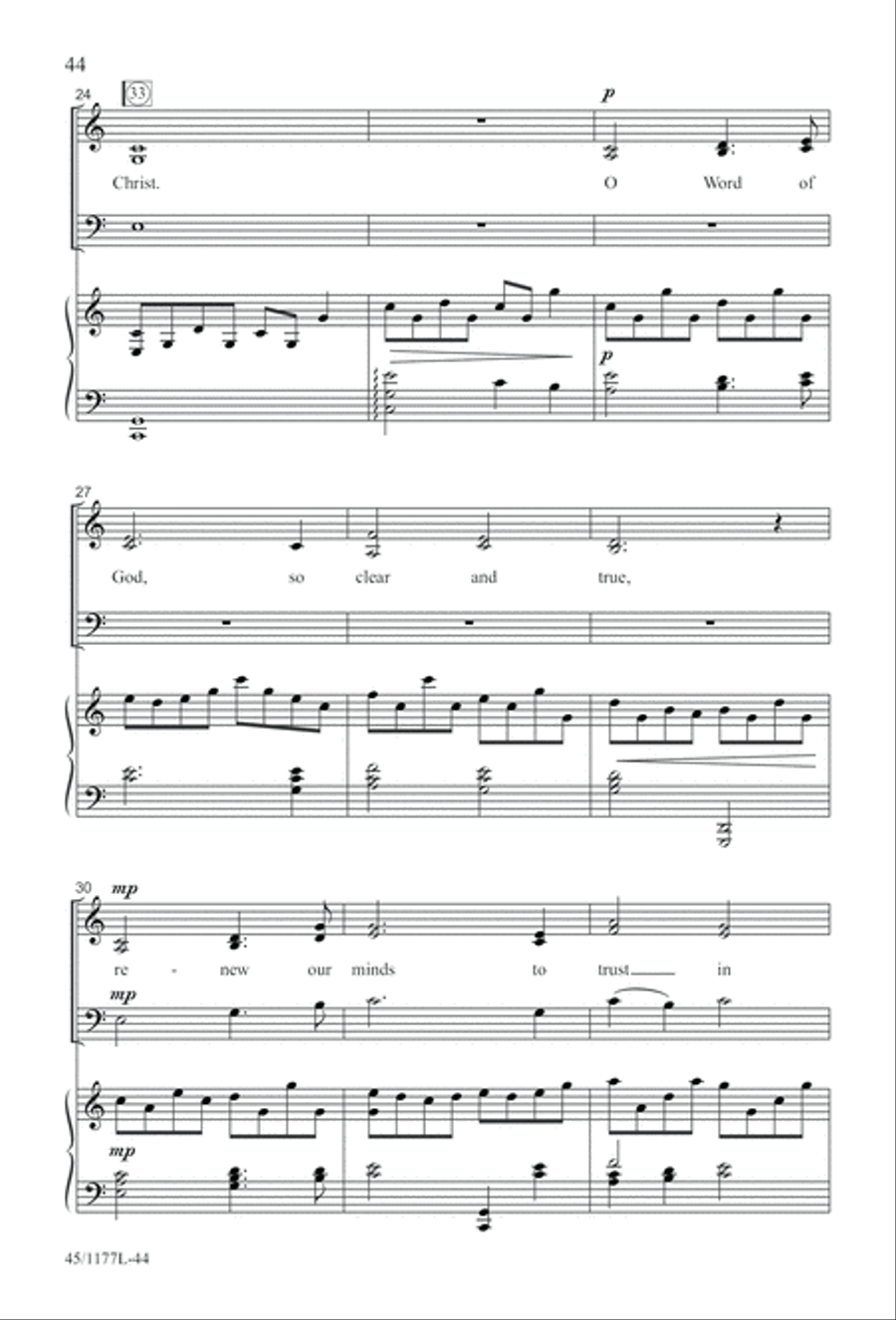5 Getty Anthems for about 10 Singers 4-Part scores gallery preview page 45