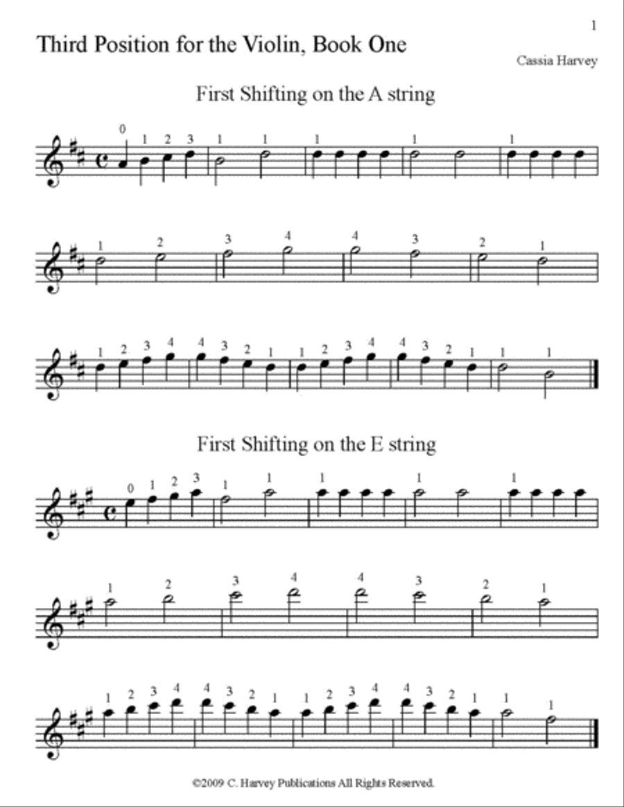 Third Position for the Violin, Book One Violin scores gallery preview page 2
