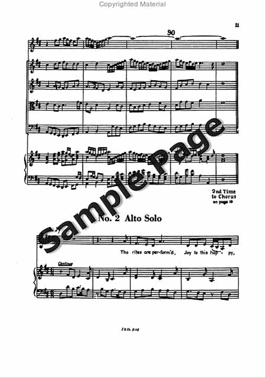 Blow Marriage Ode Full Score Mixed Choir scores gallery preview page 14