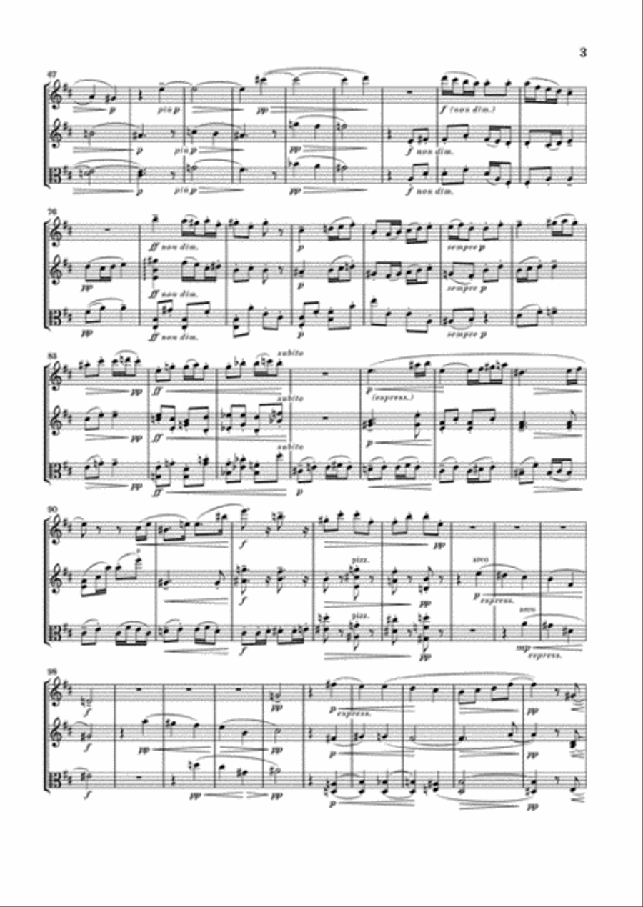 Serenades for Flute, Violin, and Viola Op. 77a and Op. 141a Flute scores gallery preview page 4