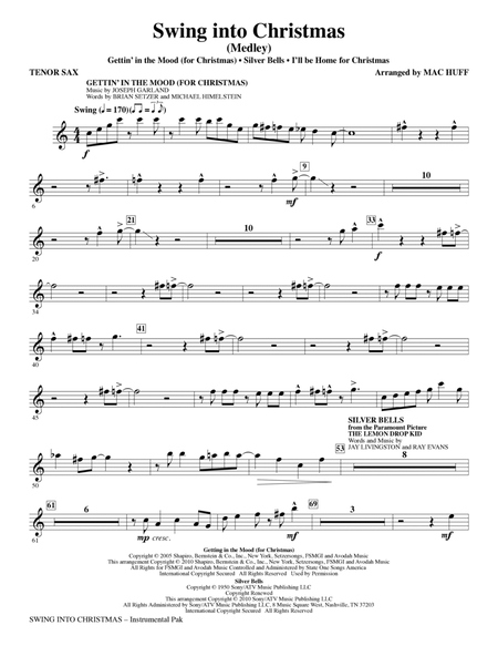 Swing Into Christmas (Medley) - Bb Tenor Saxophone