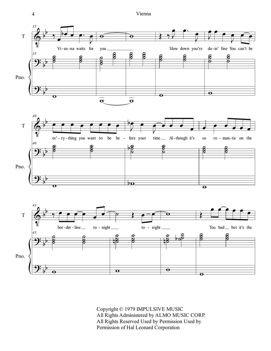 Vienna Piano, Vocal scores gallery preview page 4