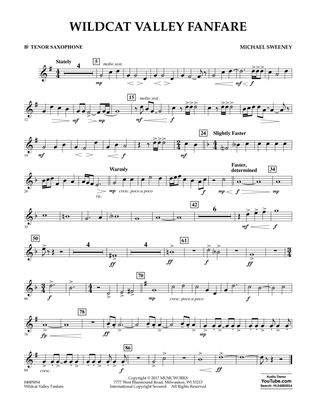 Wildcat Valley Fanfare - Bb Tenor Saxophone