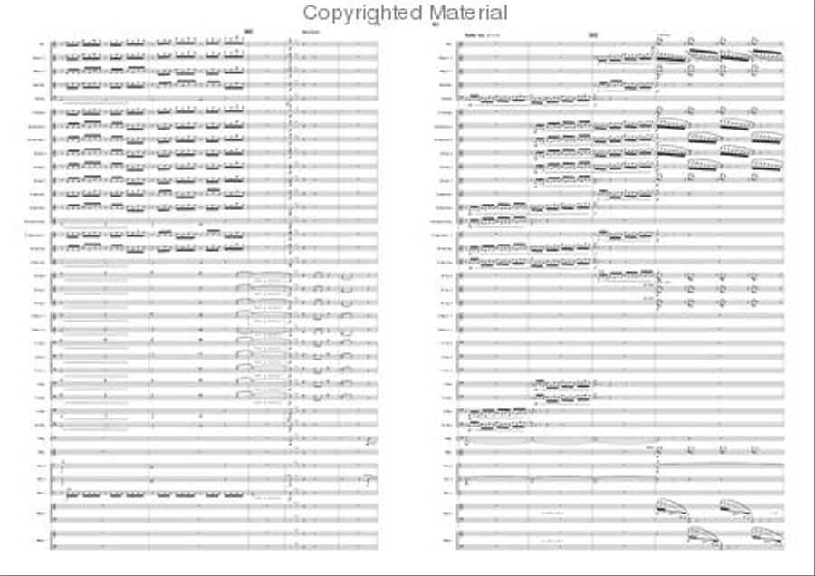Variations on a Pentatonic Theme Concert Band scores gallery preview page 40
