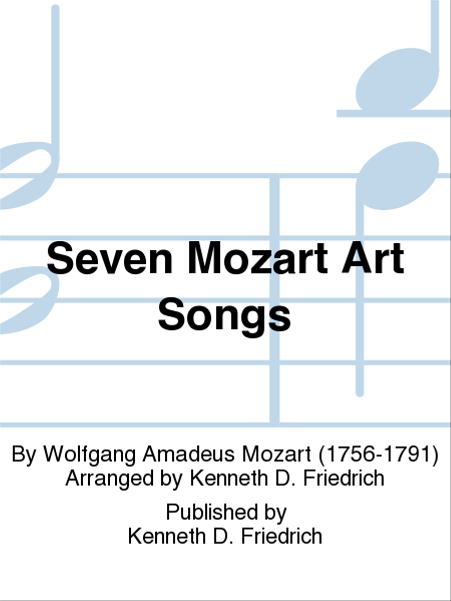 Seven Mozart Art Songs Seven Mozart Art Songs Clarinet Solo scores gallery preview page 1