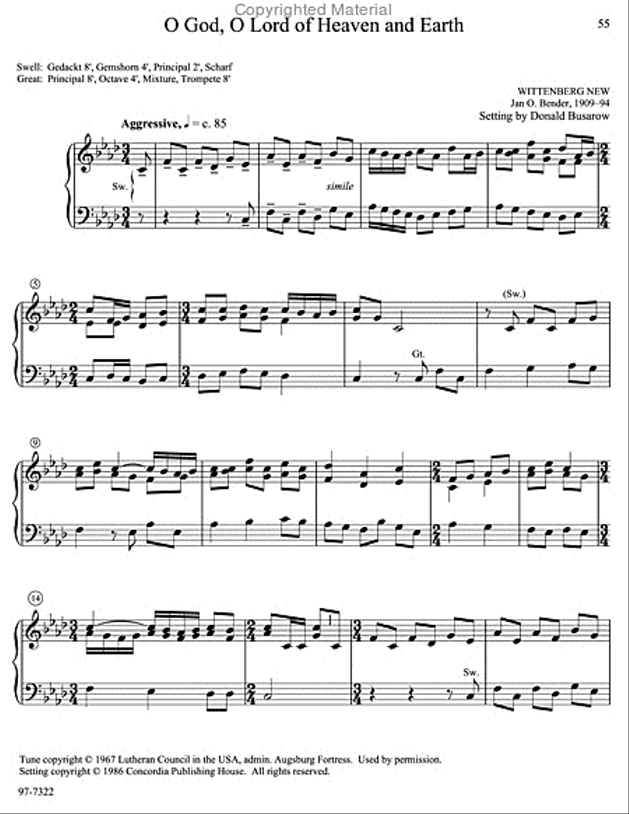 Musica Sacra: Easy Hymn Preludes for Organ, Vol. 7 Organ scores gallery preview page 22