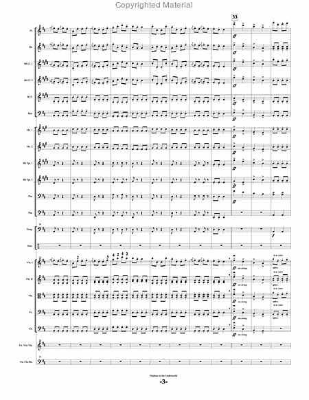 Overture from 'Orpheus in the Underworld' (score & parts)