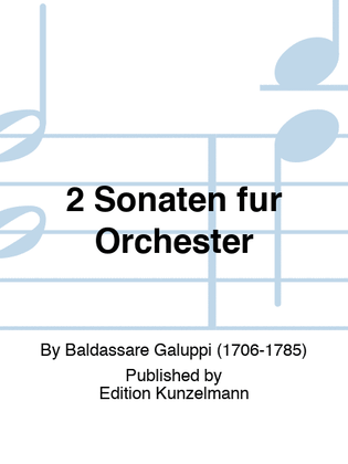 Book cover for 2 Sonatas for orchestra