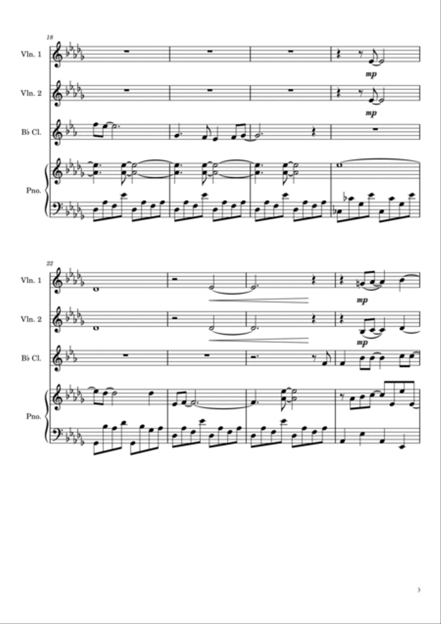 Christmas Like A Lullaby Christmas Like A Lullaby Small Ensemble scores gallery preview page 3