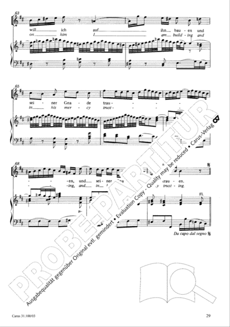 Whatever God ordains is right (Was Gott tut, das ist wohlgetan) 4-Part scores gallery preview page 30